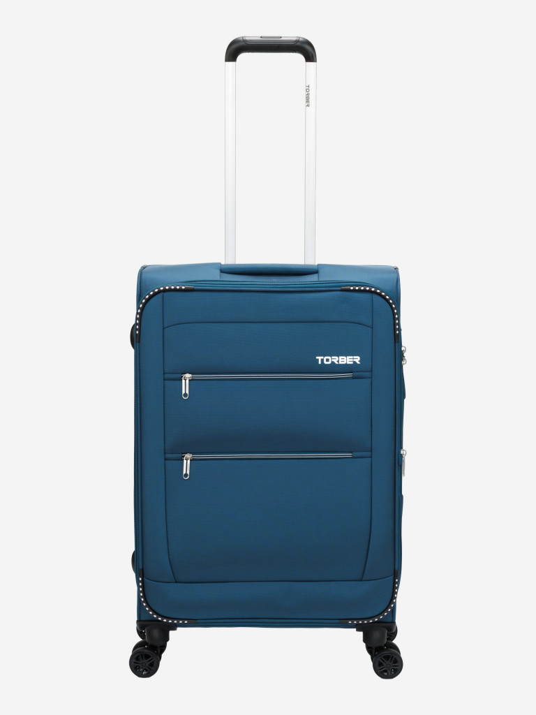Чемодан TORBER Vivi синий 63 л