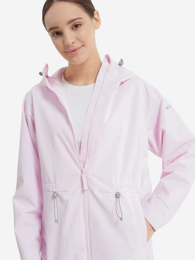 фото Дождевик женский columbia blossom park rain jacket, розовый