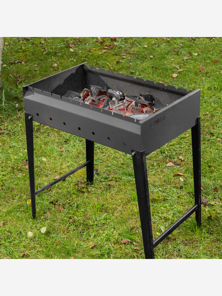 Мангал сварной, 605х375х138/640 мм, сталь 2 мм, Camping Palisad