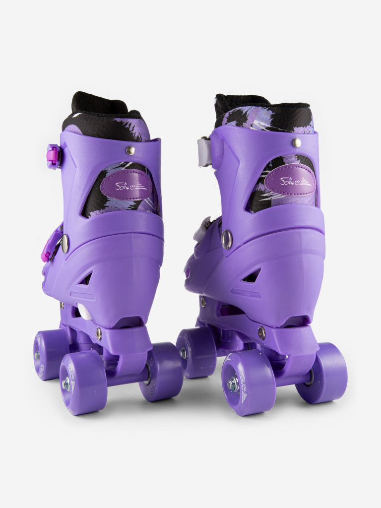 Роликовые коньки с защитой квады раздвижные