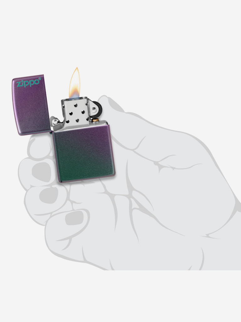 Зажигалка бензиновая ZIPPO 49146ZL Classic Logo Iridescent