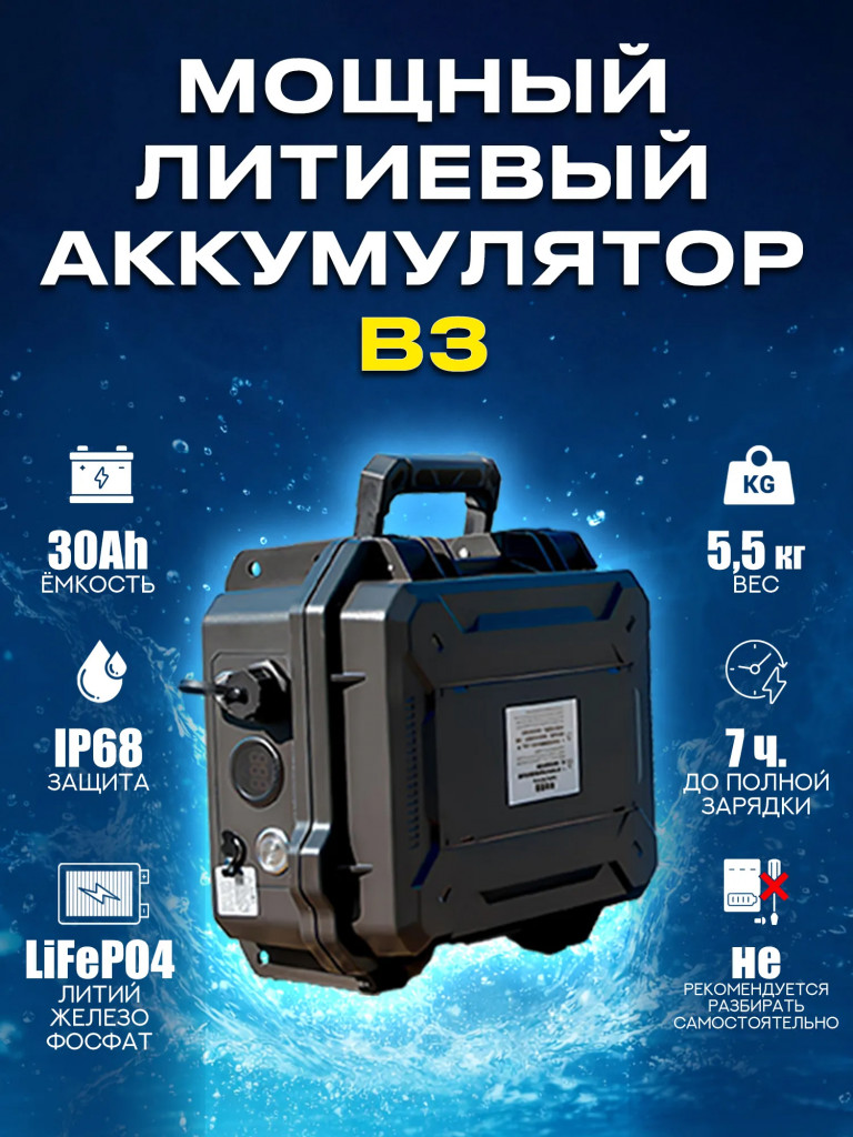Плавник с электромотором Mariva JetFin, 350 Вт, 4 скорости, увеличенный аккумулятор, до 8 км/ч