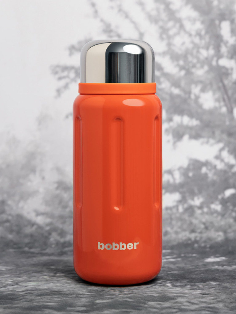 Термос вакуумный BOBBER Barrel 1 л с широким горлом и ситечком, тепло до 40 часов, красный