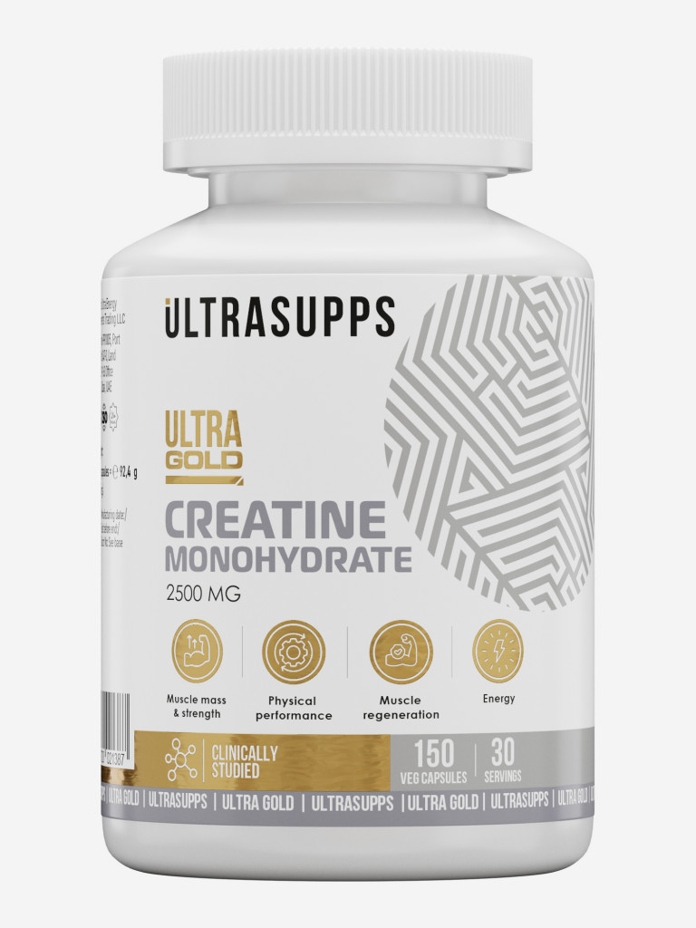 Креатин моногидрат Ultrasupps Ultra Gold, 150 шт