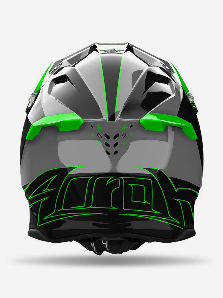 Мотошлем Кроссовый Airoh TWIST 3 SHARD Green Glossy
