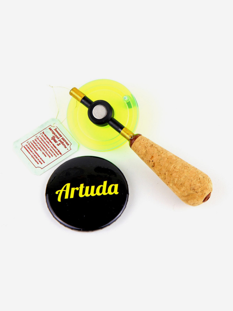 Универсальная зимняя удочка Artuda Artuda Трио S желтая