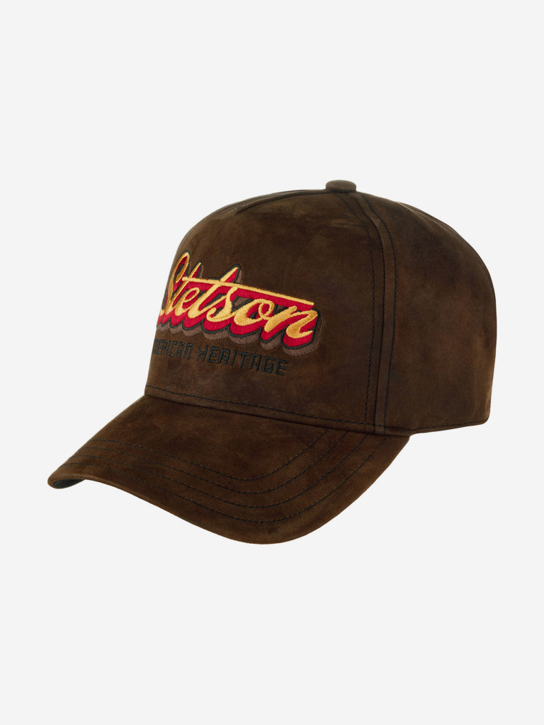 Бейсболка STETSON 7767201 TRUCKER CAP OILY GOAT SUEDE (коричневый)