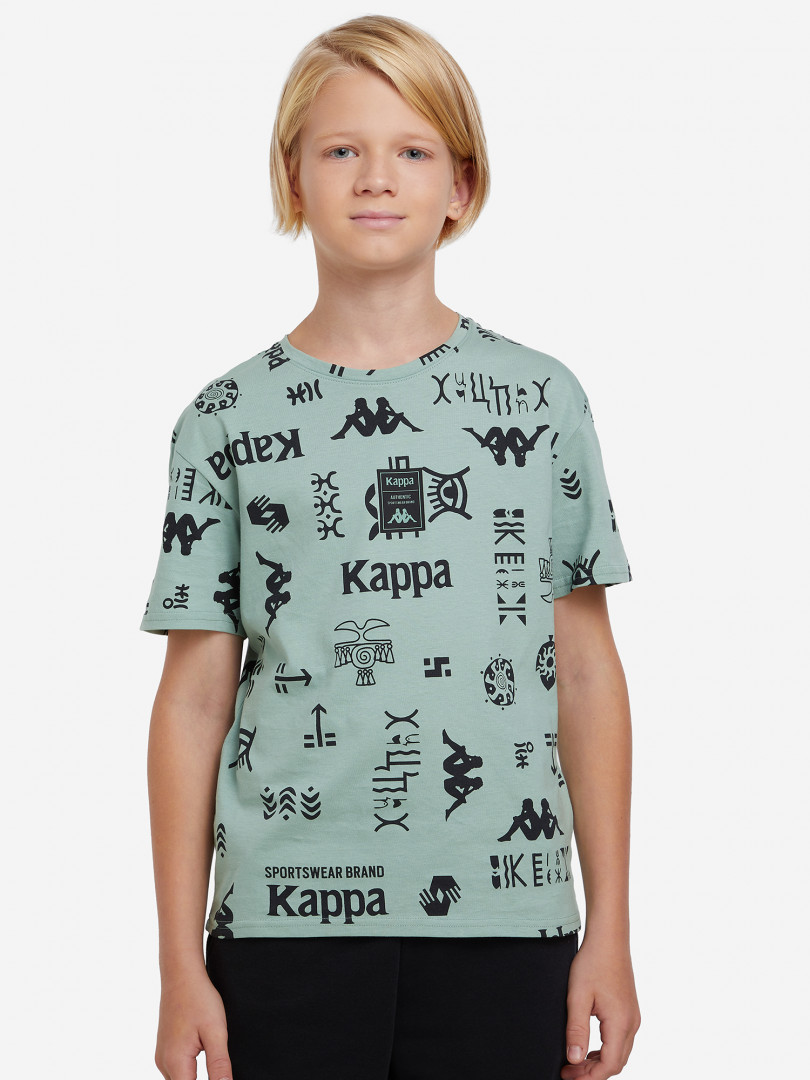 фото Футболка для мальчиков kappa, зеленый