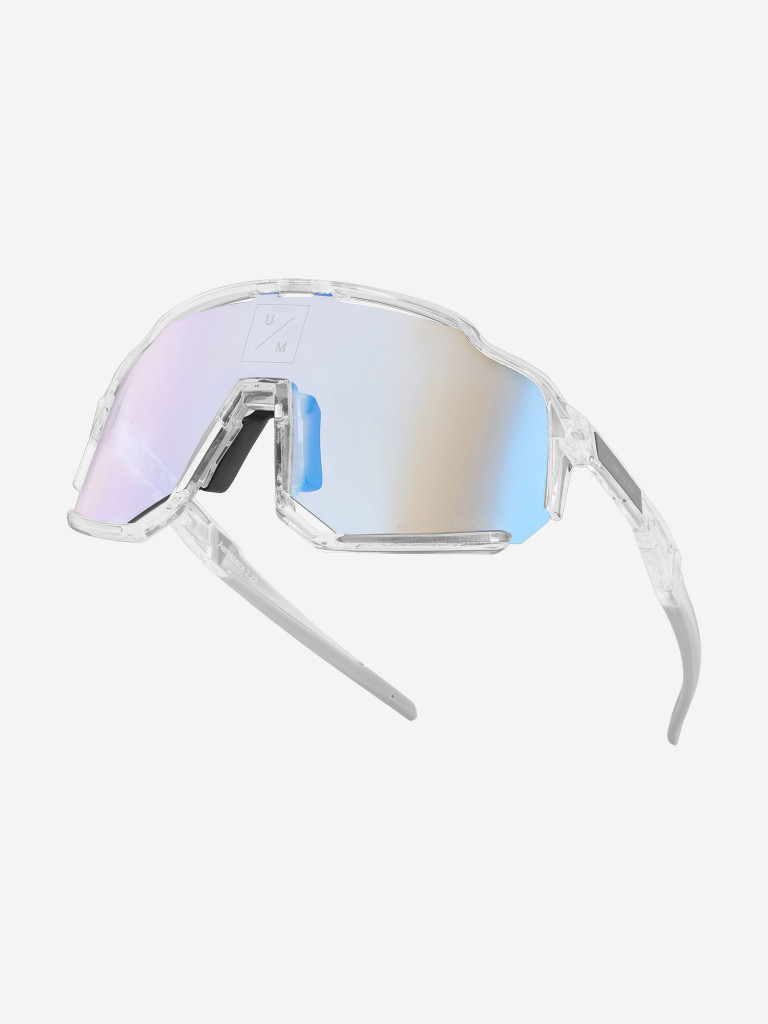 Солнцезащитные спортивные очки UNDER BY ME "AEROSPACE transparent PHOTOCHROM BLUE"