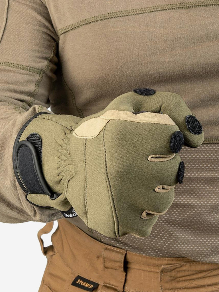 Перчатки для рыбалки и охоты Helios FISHER неопреновые, на липучке