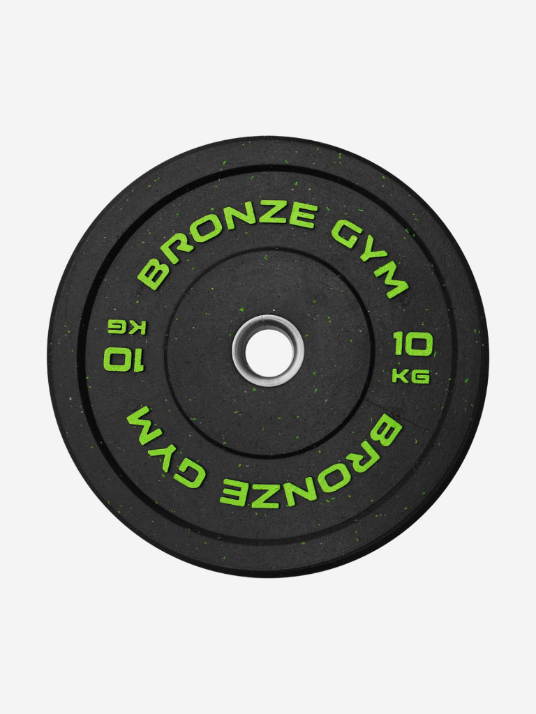 Диск для штанги бамперный BRONZE GYM 10 кг
