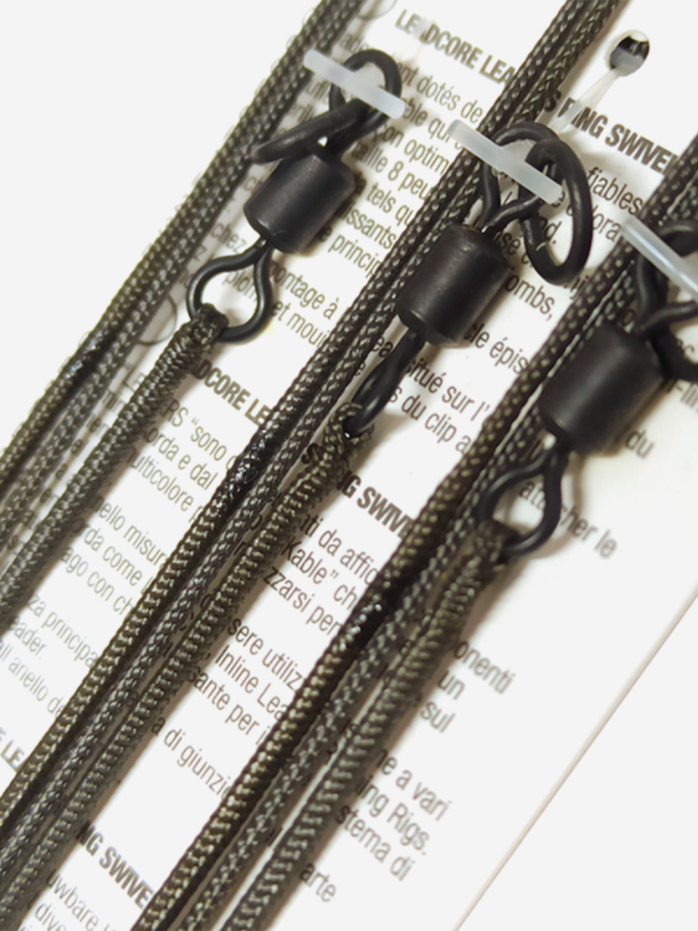 Лидкор KORDA Kable Leadcore Leader Ring Swivel 50см Weed