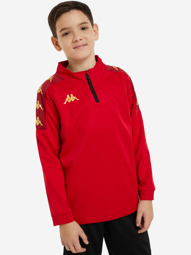фото Джемпер тренировочный для мальчиков kappa giullio, красный