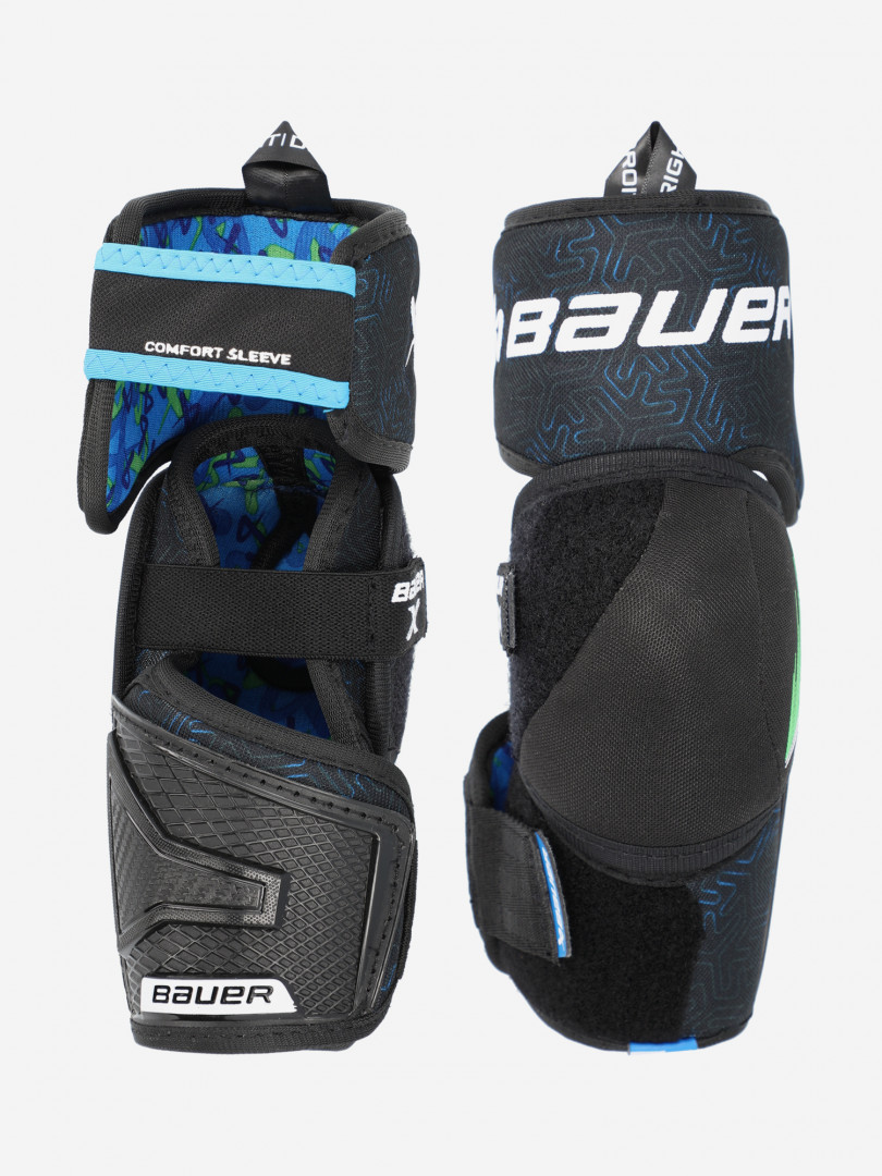 фото Налокотники хоккейные детские bauer x, черный