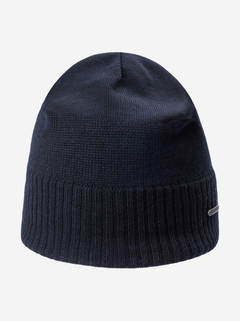 Шапка без отворота STETSON 8599338 OVERSIZED MERINO (синий)