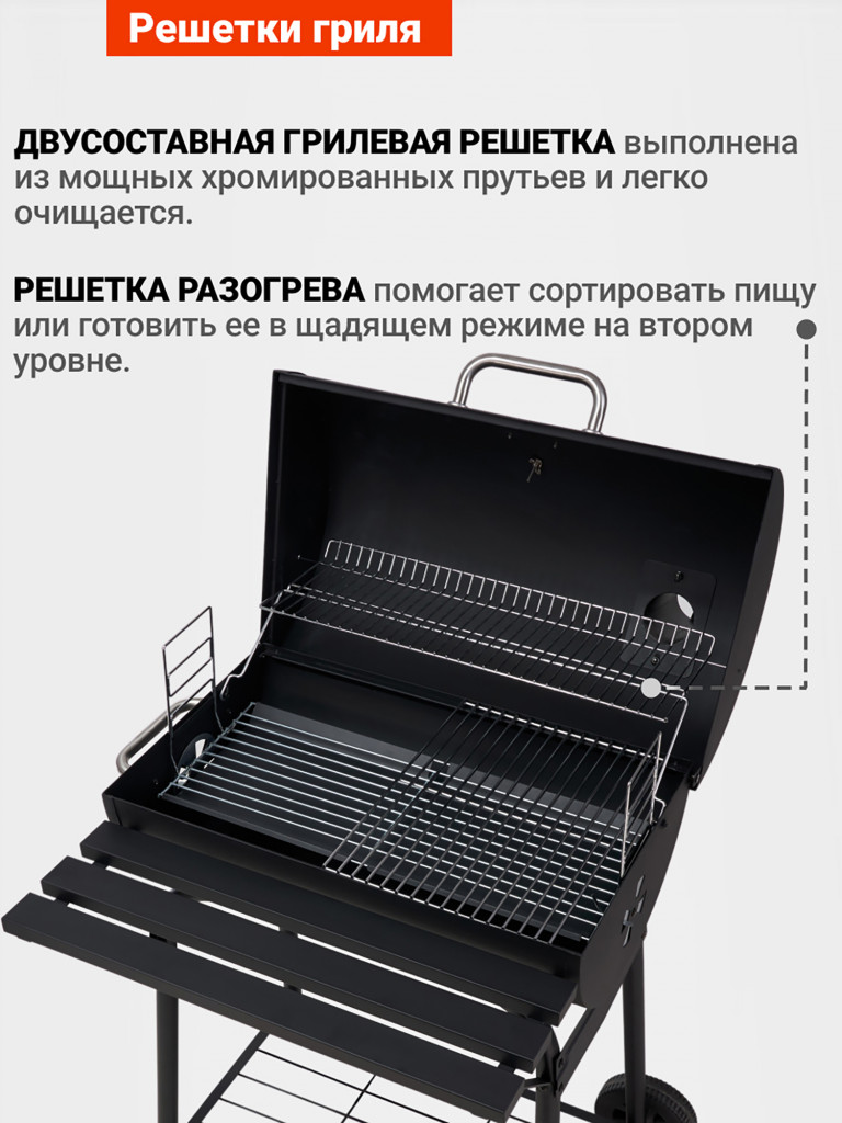 Угольный гриль барбекю Go Garden CHEF-Master 66