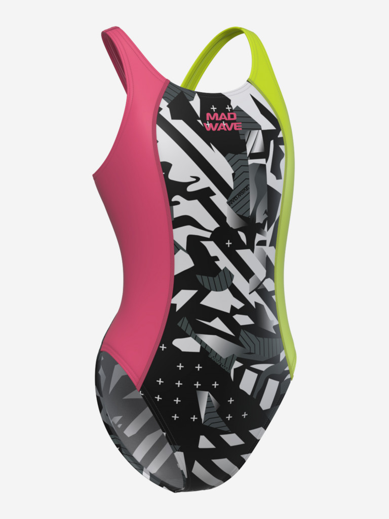 Юниорский купальник спортивный антихлор Mad Wave Salut Junior PBT A3