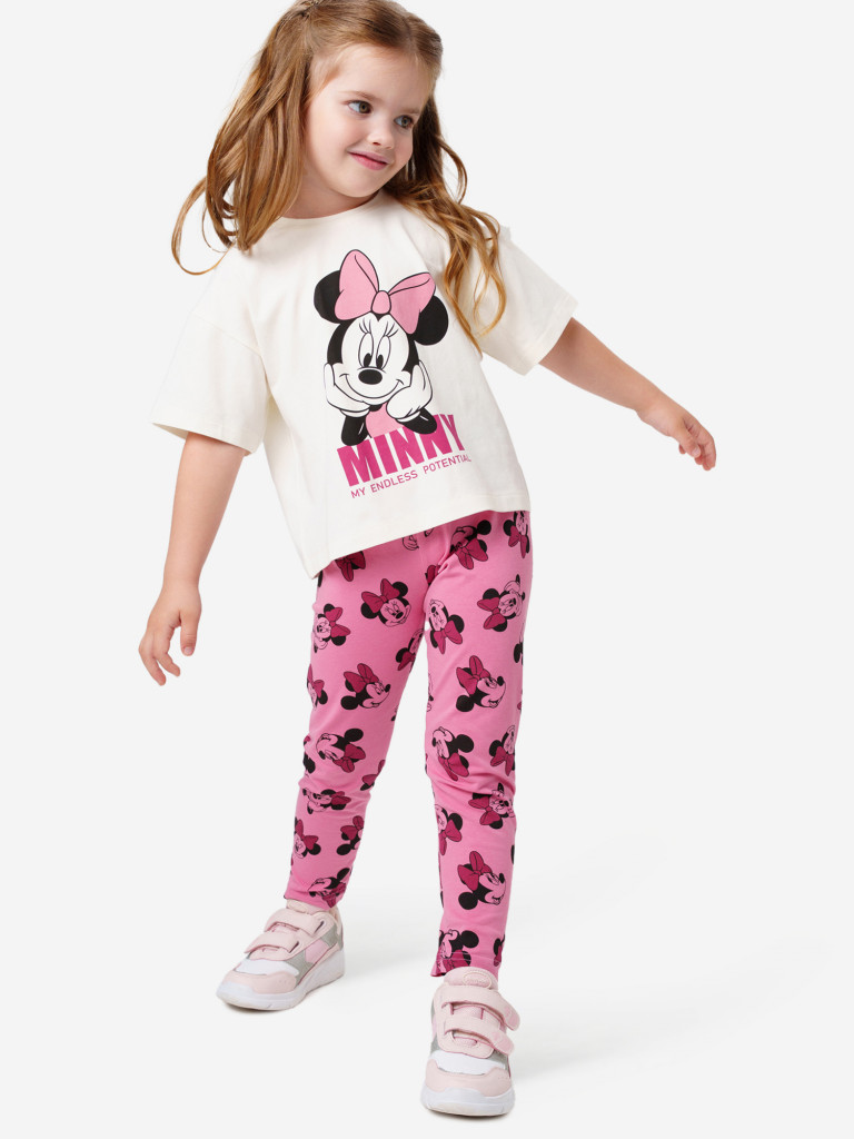 Комплект для девочки: футболка, леггинсы PlayToday