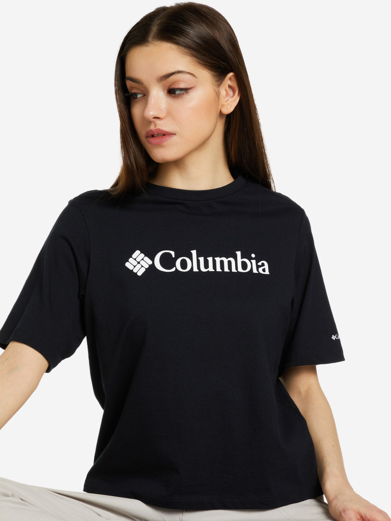 Футболка женская Columbia North Cascades Relaxed Tee чёрный цвет — купить  за 1499 руб. со скидкой 50 %, отзывы в интернет-магазине Спортмастер