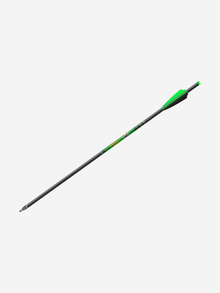 Стрела арбалетная карбоновая Centershot Toxic Carbon 20" Half Moon Nock