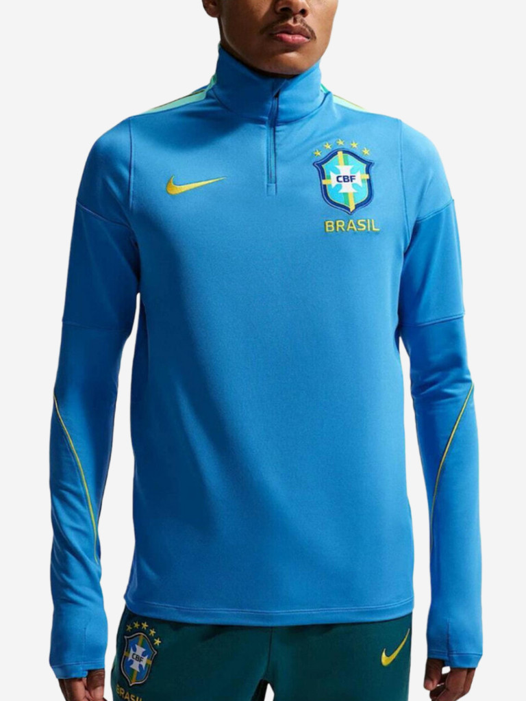 Лонгслив спортивный мужской Nike Brazil Strike Dri-FIT Soccer Drill Top