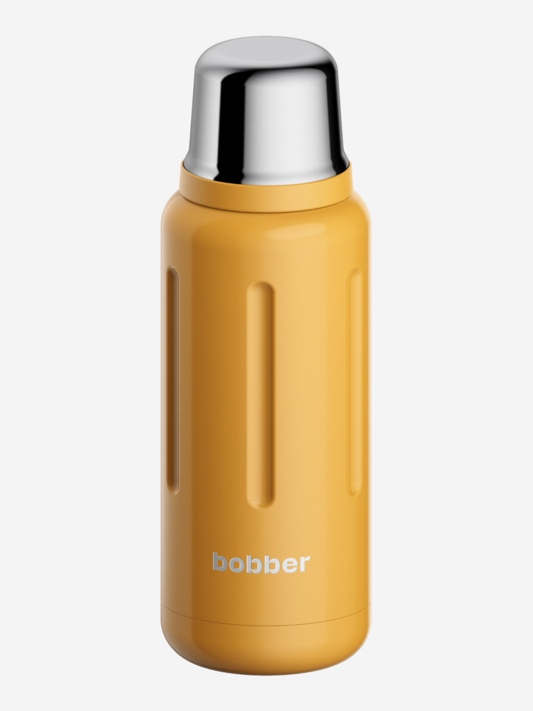 Термос вакуумный для напитков BOBBER Flask 770 мл пробка с каналами для налива, тепло до 36 часов, оранжевый