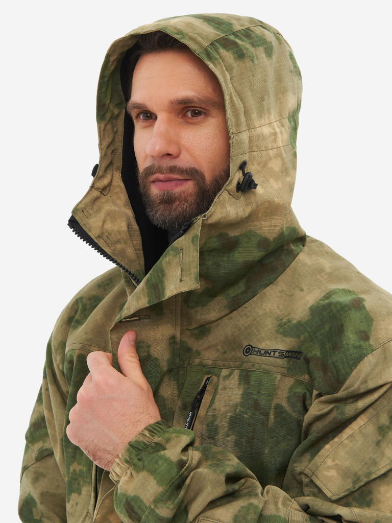 Костюм мужской Huntsman Горка-5 демисезонный ветровлагозащитный из смесовой ткани рипстоп для охоты и рыбалки