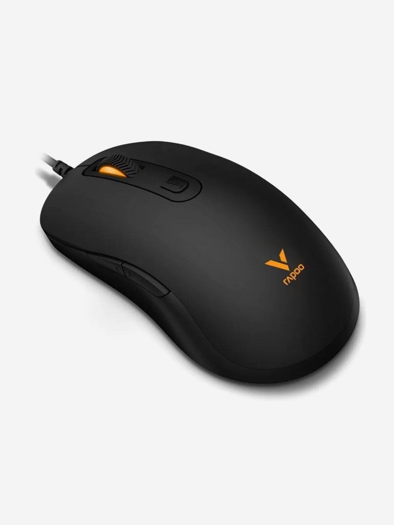 RAPOO Игровая мышь проводная V16RGB, цвет - черный (11928)