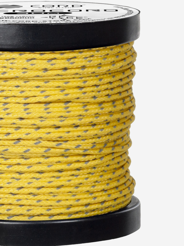 Микрокорд CORD катушка 30м светоотражающий (lemon)