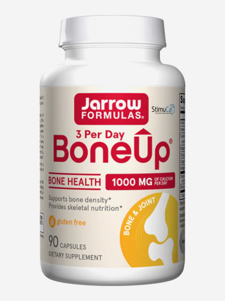 Бад для здоровья и плотности костей, Кальций, витамин Д, k2, цинк, бор, марганец Jarrow Formulas BoneUp 3 per day, 90 caps
