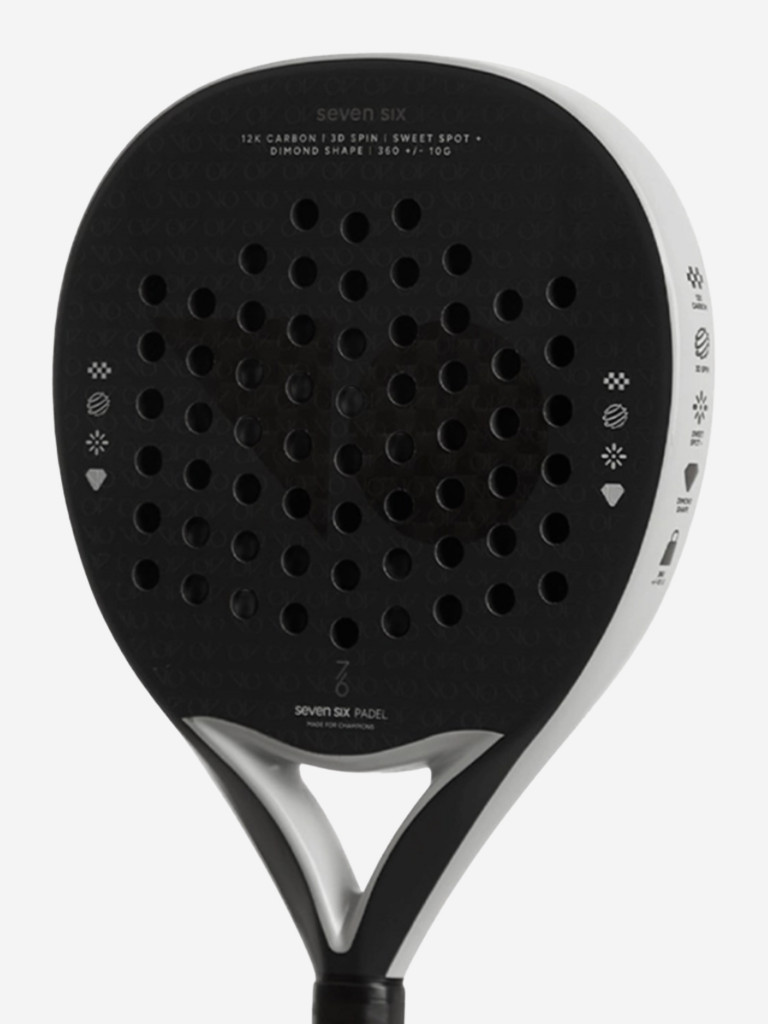 Ракетка для падел тенниса 7/6 Slide Shadow 2025, форма: круглая, сердцевина: EVA