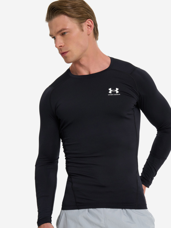 Лонгслив мужской Under Armour Comp арт. 1361524 черный цвет — купить за 5199 руб., отзывы в интернет-магазине Спортмастер