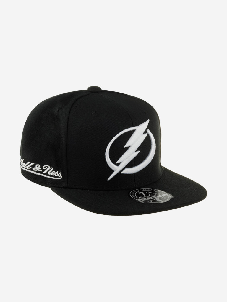 Бейсболка с прямым козырьком MITCHELL NESS 6HSFLR22464-TBLBLCK Tampa Bay Lightning NHL (черный)