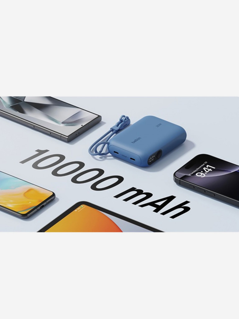 Внешний аккумулятор Belkin BoostСharge Power Bank 10000mAh 20W с цифровым дисплеем