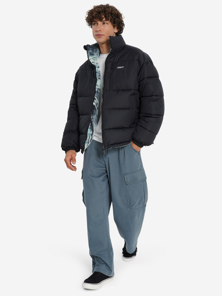Пуховик мужской двусторонний оверсайз Termit