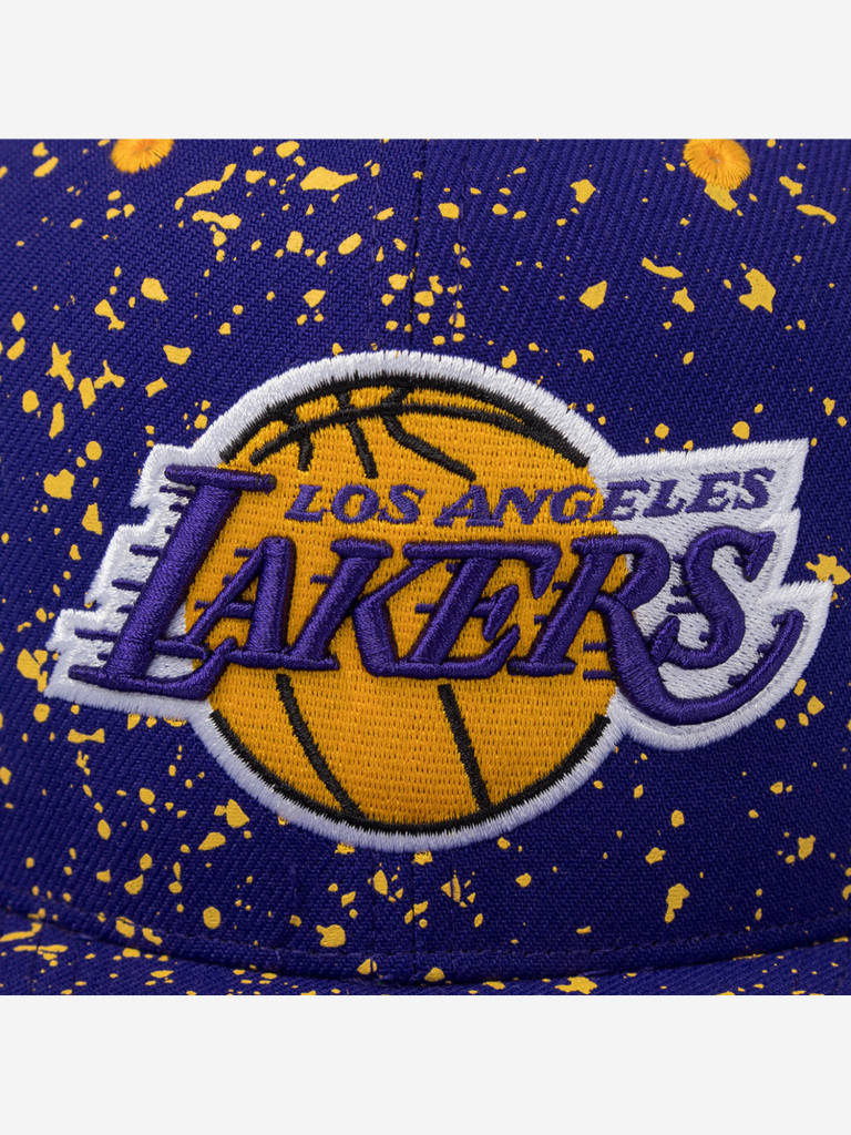 Бейсболка с прямым козырьком MITCHELL NESS HS11479-LALPURP Los Angeles Lakers NBA (фиолетовый)