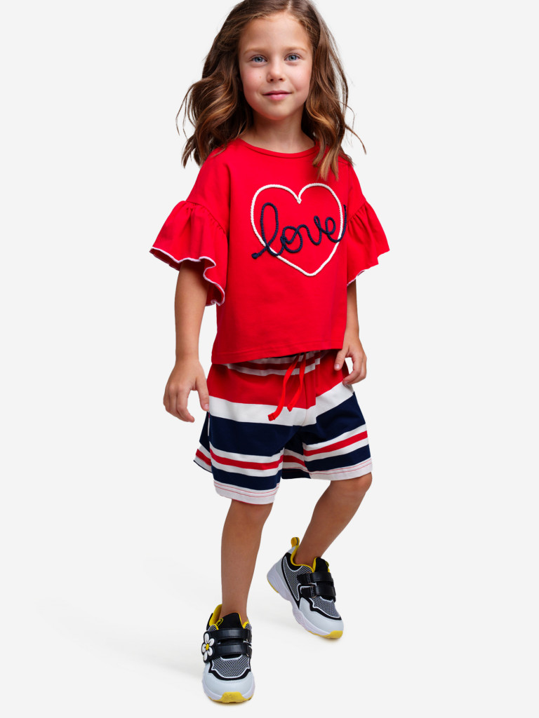 Комплект Playtoday для девочки: футболка, шорты