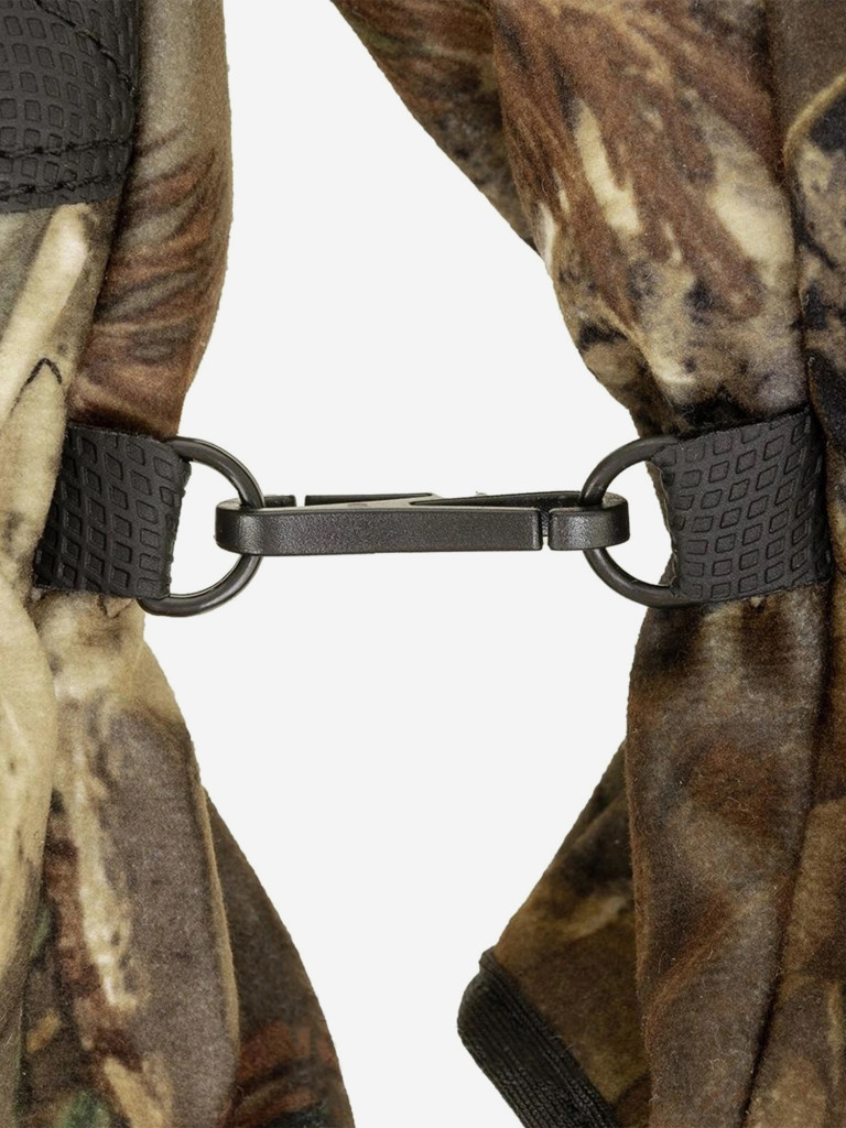 Перчатки для рыбалки и охоты утепленные Helios STRIKER КМФ на липучке