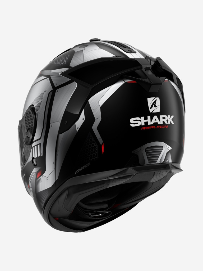 Мотошлем интеграл SHARK SPARTAN GT REPLIKAN MAT DD-Ring Chrome Silver