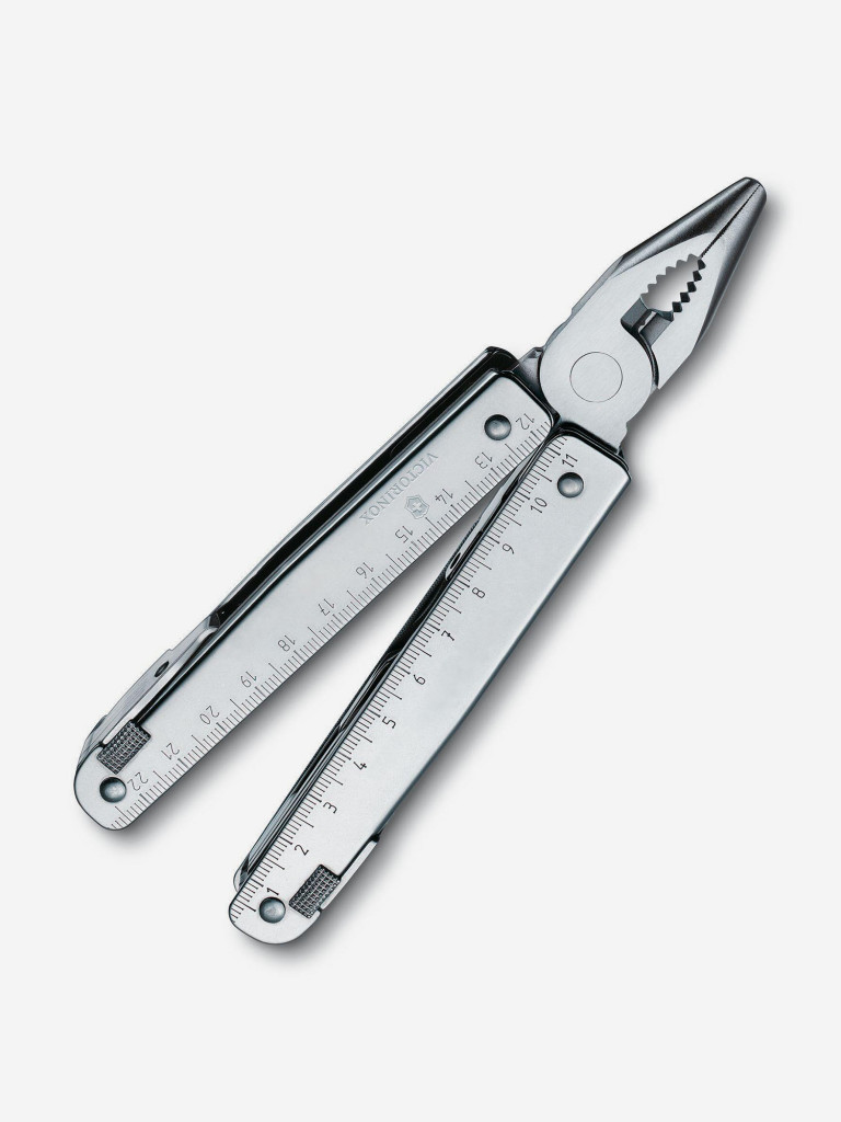 Мультиинструмент складной Victorinox SwissTool X Plus Ratchet, 115 мм, 40 функций, кожаный чехол