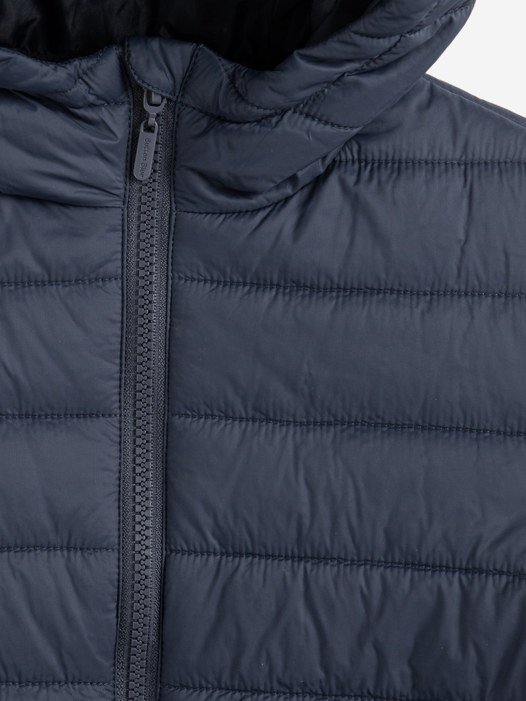 Куртка демисезонная стёганная с капюшоном синяя детская Button Blue