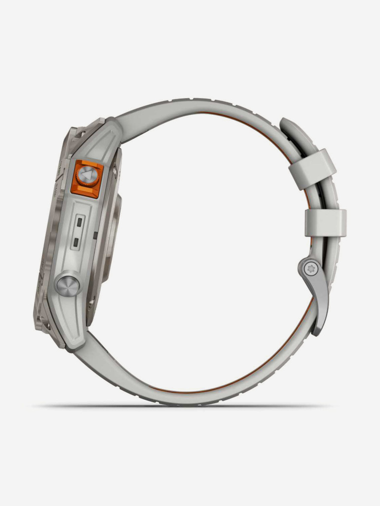 Спортивные часы Garmin Fenix 7X Pro Sapph Sol Ti w/Gray/Orange Band (010-02778-15G)