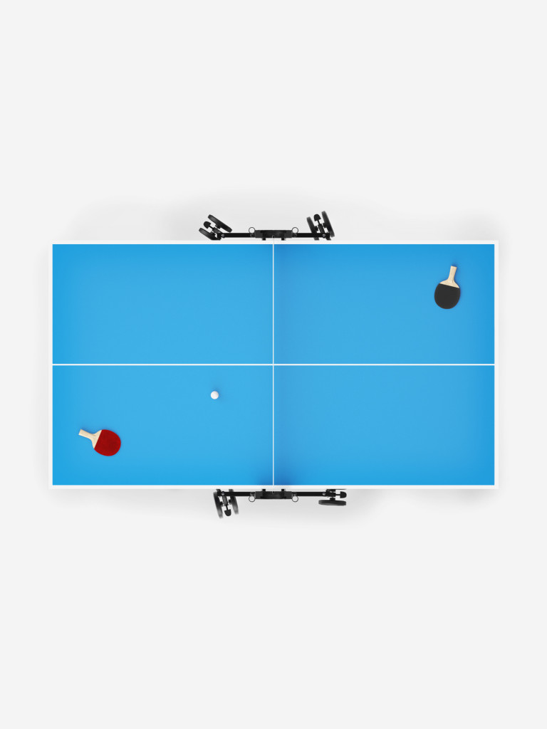 Теннисный стол UNIX Line Compact indoor 18mm MDF (Blue)