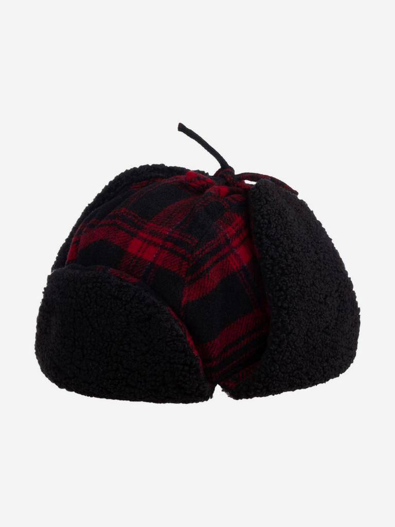 Шапка-ушанка STETSON 9290305 BOMBER CAP SHADOW PLAID (красный)