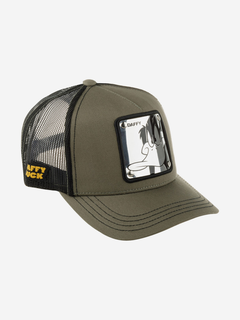 Бейсболка с сеточкой CAPSLAB CL/LOO/1/DAF6 Looney Tunes Daffy Duck (оливковый)