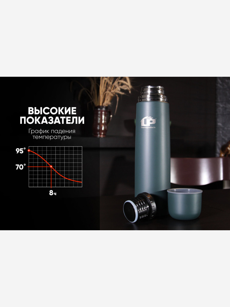 Термос LP Thermoproducts Outdoor 1 л, темно-зеленый