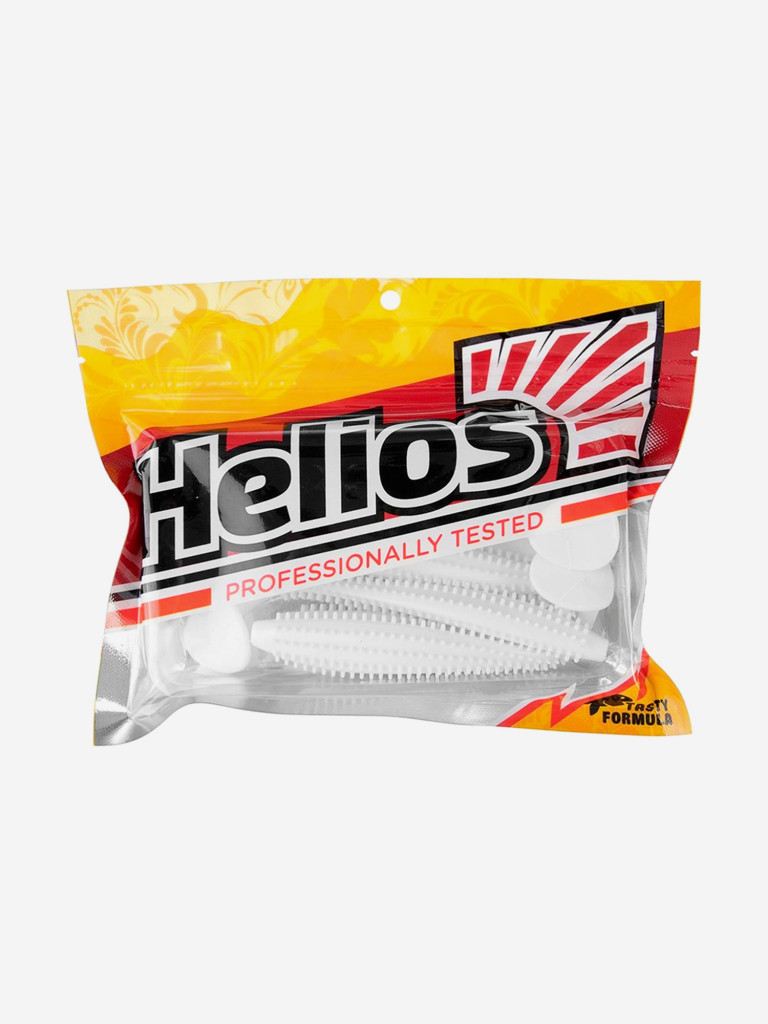 Мягкая приманка Helios Shaggy, 3,35" / 8,5 см, White, 5 штук (HS-16-001)