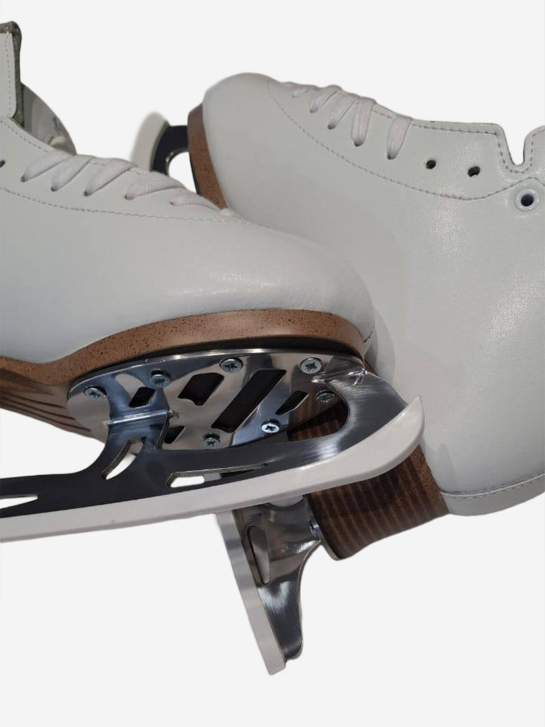 Коньки фигурные ROYAL SKATE RS YG c установленными профессиональными лезвиями RS DIAMONDS PRO LIGHT 7