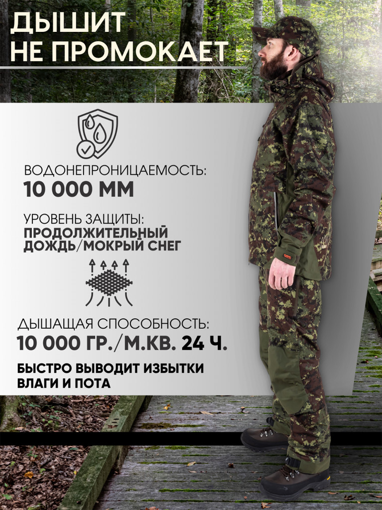 Костюм мужской охотничий FINNHUNT Reliable Summer Camo