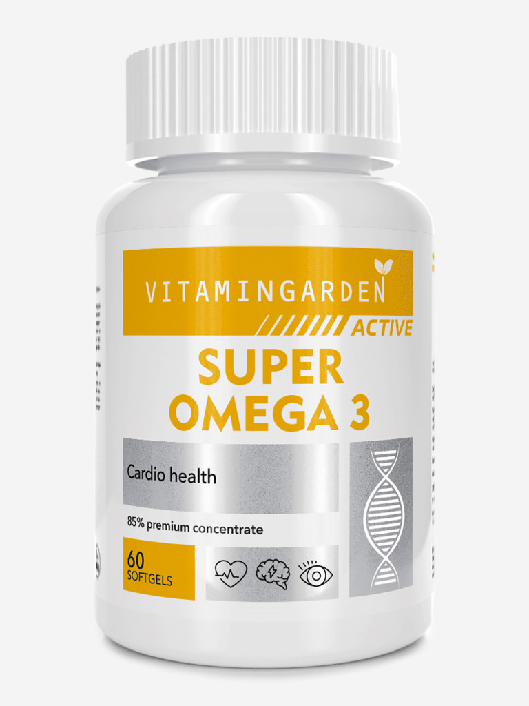 Супер Омега 3 VITAMIN GARDEN ACTIVE, 60 капсул